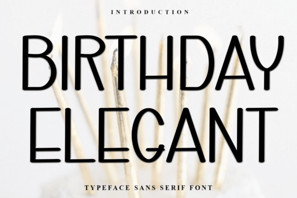 Birthday Elegant Font for Handmade Creations
