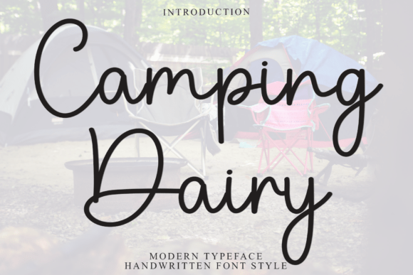 Camping Dairy: A Warm and Playful Font for Creative Projects