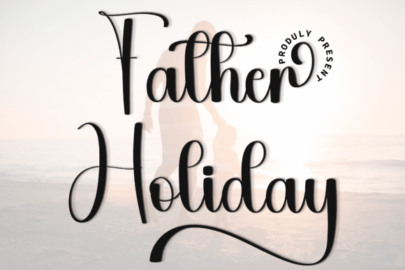 Father Holiday Font for Editorial Design