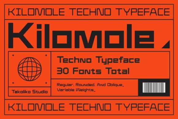 Kilomole: A Modern Display Font for Web Design
