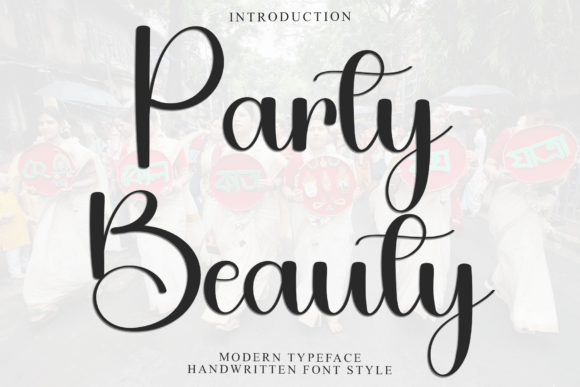 Party Beauty Font for Web Design Projects