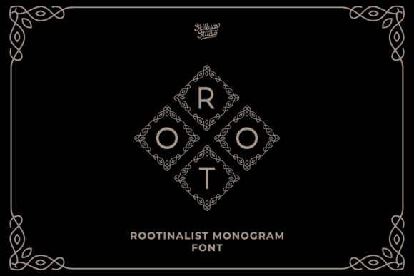 Rootinalist Monogram Font for Editorial Design