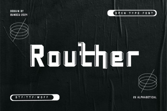 Routher: A Timeless Sans Serif Font for Craft Creations