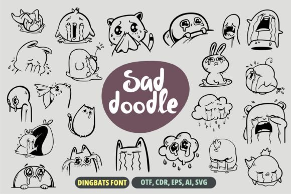 Sad Doodle: A Whimsical Font for Handmade Creations