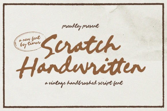 Scratch Handwritten for Editorial Design