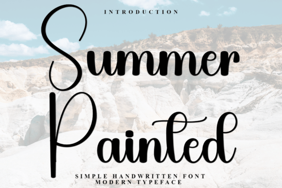 Summer Painted Font Review for Branding Projects