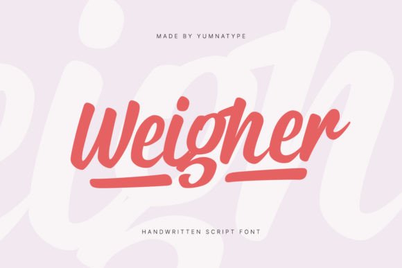 Weigher Font for Playful Branding and Marketing